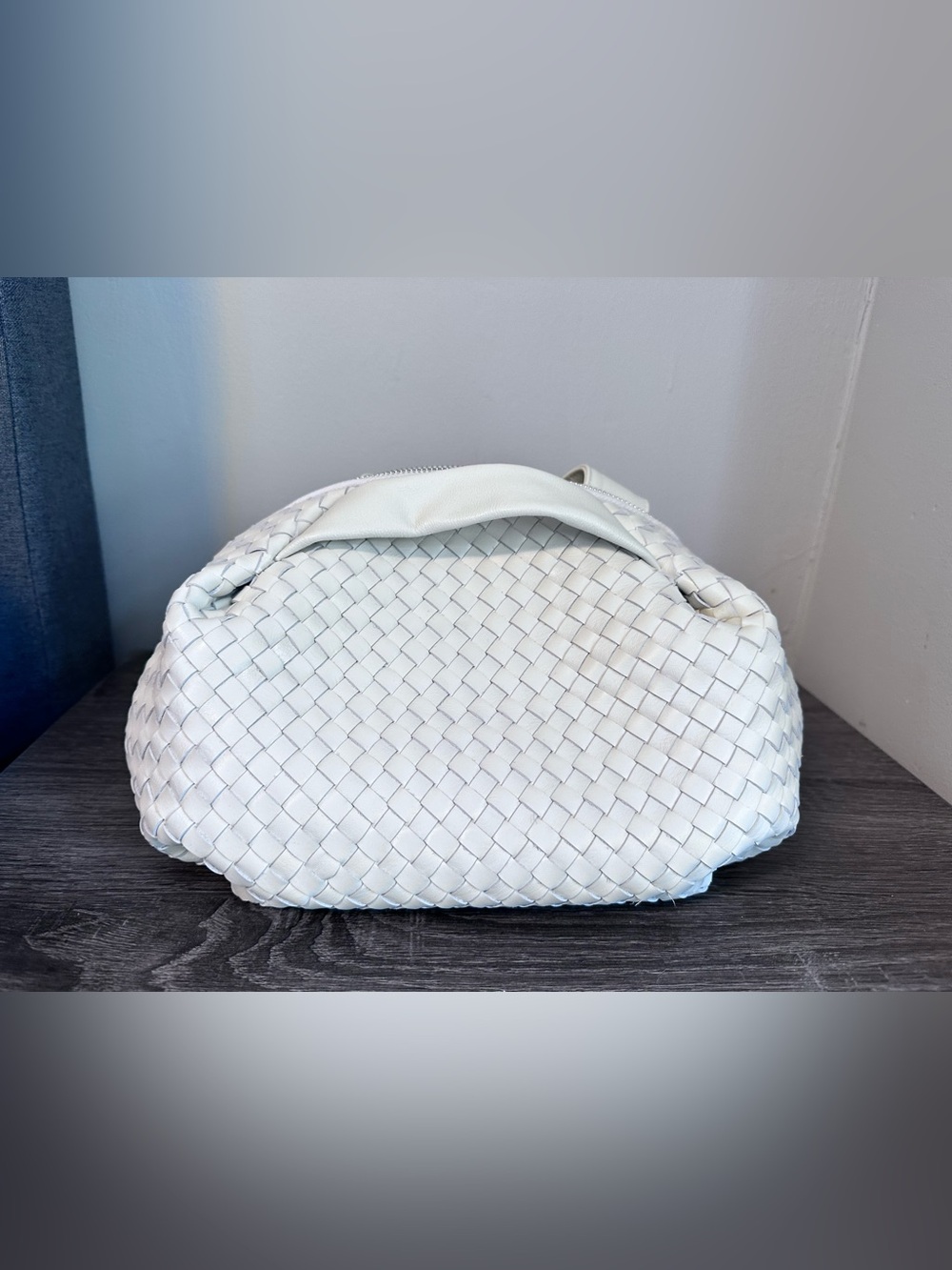 Daniella Lehavi Woven White Leather Bonnie Bag